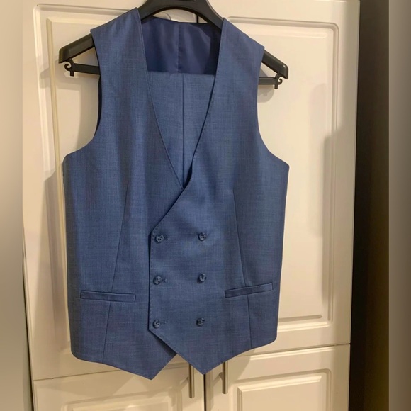 NWOT ROSSI MAN 3 PIECE SUIT FRENCH BLUE SIZE 34S - Picture 4 of 11